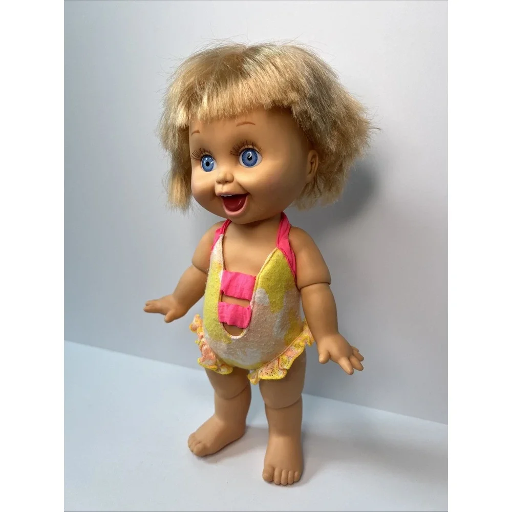 Vintage 1990 Galoob Baby Face So Playful Penny #10 Swimsuit Blue Eyes